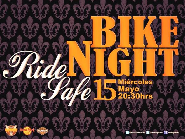 ESCUADRON51's tweet photo. #bikenight Miércoles 15 de Mayo 20.30 hrs. en @HardRockMexico música en vivo de @losSimones los tragos al 2x1 http://t.co/Anw0ZH2Kej