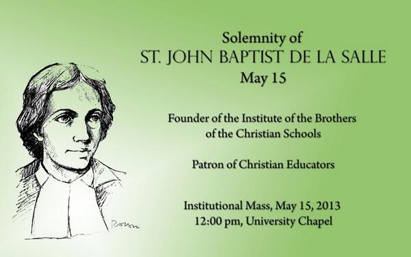 Founder's Day. #StJohnBaptistDeLaSalle ✨🙏✨