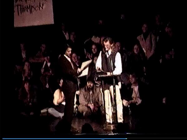 OutlawPoetFilm's tweet photo. @KYforKY Outlaw Poet Ron Whitehead presenting Johnny Depp with certificate naming him an official Kentucky Colonel http://t.co/FIKY9retxY