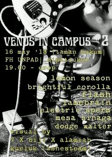 Rylaksss's tweet photo. BESOK @venusincampus  | TAMAN HUKUM | UNPAD - DU |19.00| @brightcorolla @electricsperm_ DougeWalter @Lamebrainsound http://t.co/yz1j9NlZo9