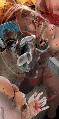 進撃絵の途中!プクシブってこれくらいならグロくていいんだよね…? 