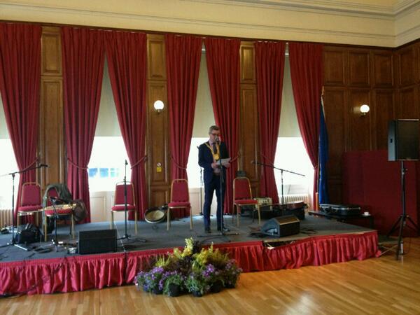 GDFEurope's tweet photo. An Cathaoirleach addresses close of #GDF2013 in Dun Laoghaire http://t.co/ssudZyPjUW