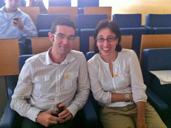 <a href="/disfrutadelsol/">Disfruta del Sol</a> Nuria y Paco, dos de los pilares del equipo de la campaña en  la jornada de presentación de la misma