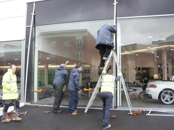 ShardEndGlass's tweet photo. A photo #glazing the new pane - Call us on 0121 322 2122 for any glass or glazing requirements. http://t.co/mJmVTBLYqn