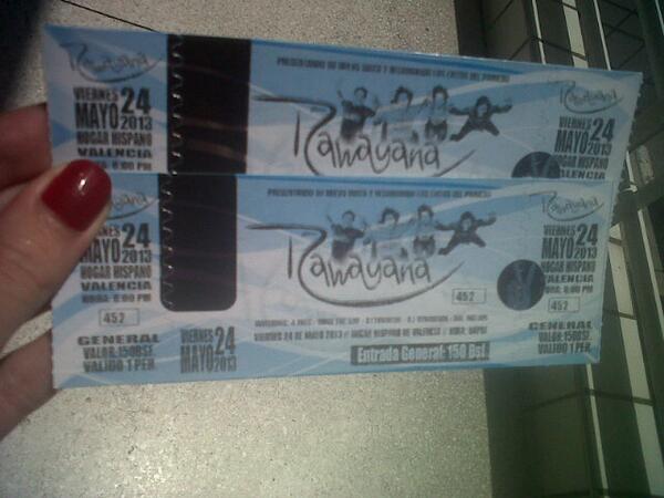 NeyeGutierrez's tweet photo. @mariajaspe17 @Rawayana entradas baby's \O/ http://t.co/g1MRvieMBm
