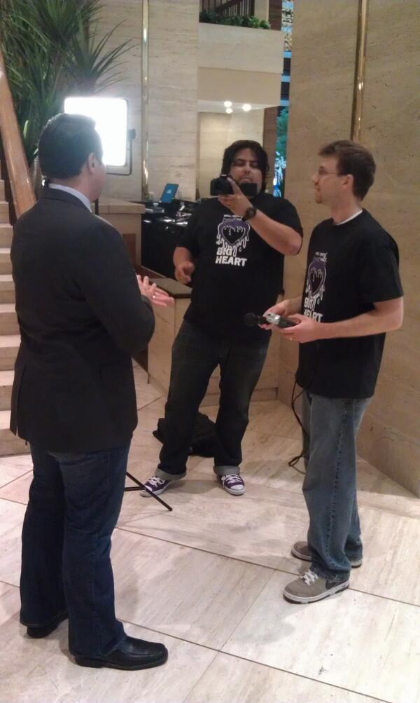 While we're waiting <a href="/nickmonacelli/">Nick Monacelli</a> &amp; I got interviewed for the documentary "Small Market, Big Heart".