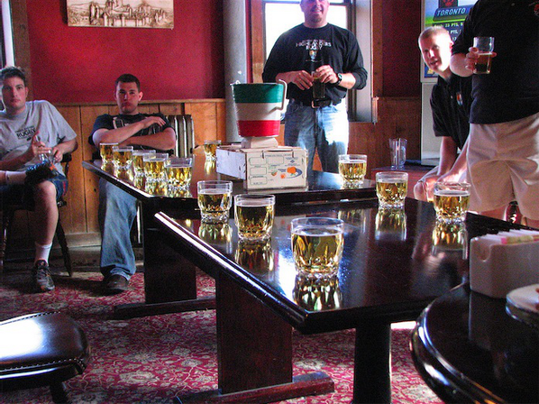 North Halton Retro Rugby 2007 Now THAT is a proper post-game #CincoDeDrinkoCup