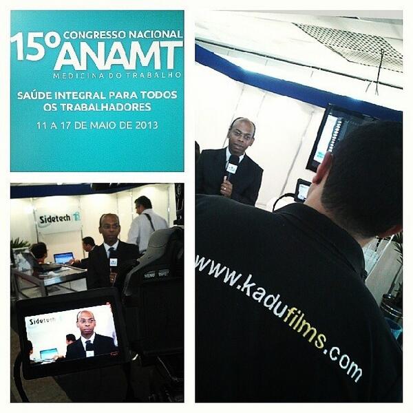 sidetechinfo's tweet photo. Por trás das camêras: gravação da TV PeopleNet no 15º Congresso da ANAMT http://t.co/HmZlnlOGnW
