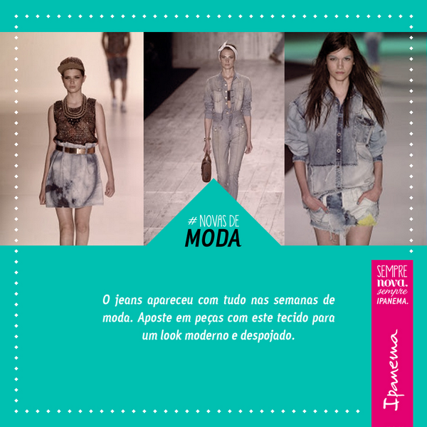 Você curte look jeans? Ele está alta! Aposte!