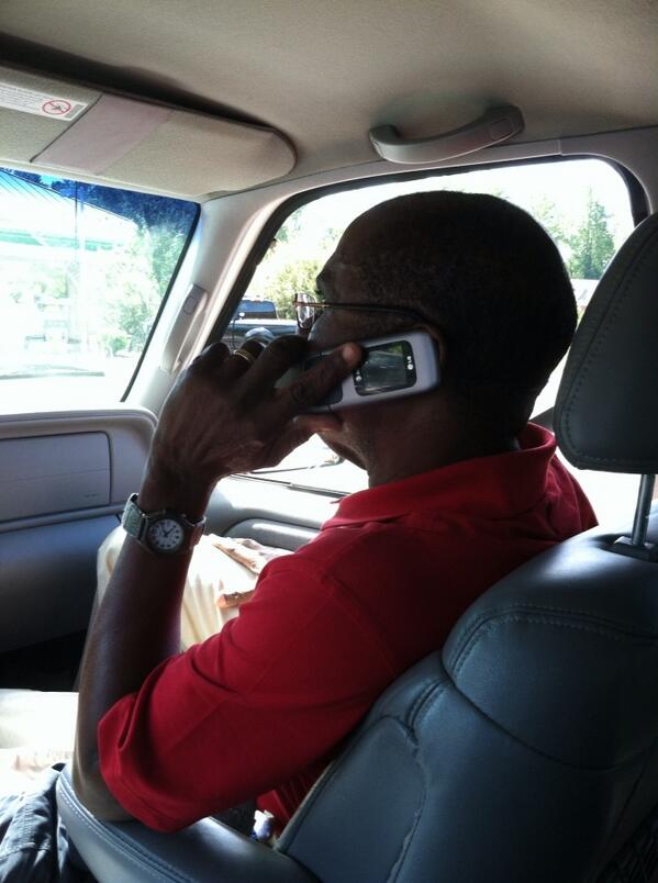 Pastor Leon doing one of the things he does best! #haiti