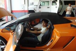 Test drive lamborgini