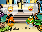 Shop_ManagerCP's tweet image. Making puffle toys with @Shop_Worker