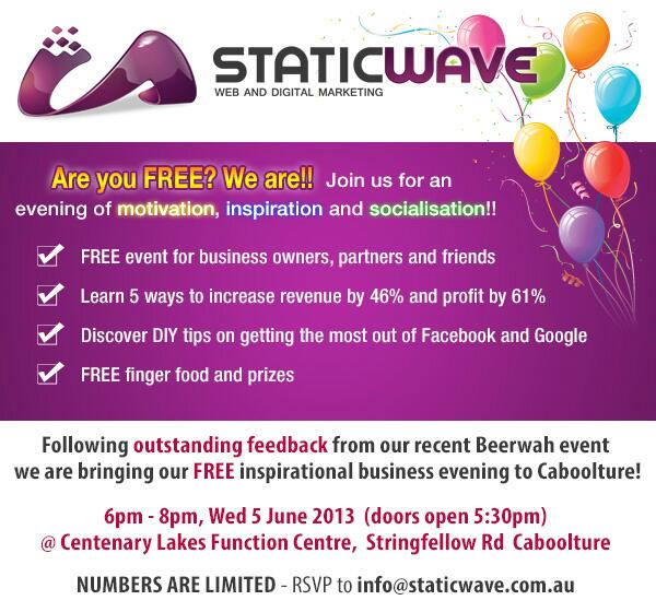 FREE Business Event in Caboolture on Wed 5th June, for anyone looking to grow their business!!