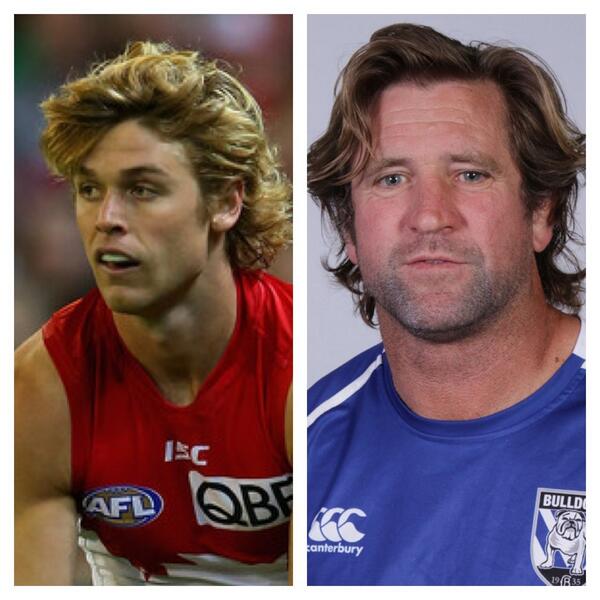 tedrichards25's tweet photo. Apparently when Dane Rampe gets a hair cut he asks for "The Des Hasler". http://t.co/BkvgXJpGgj