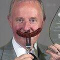 HarryGowBakery's tweet image. Loving this picture of Duncan Fraser the butcher with award winning sausage #topbutcher