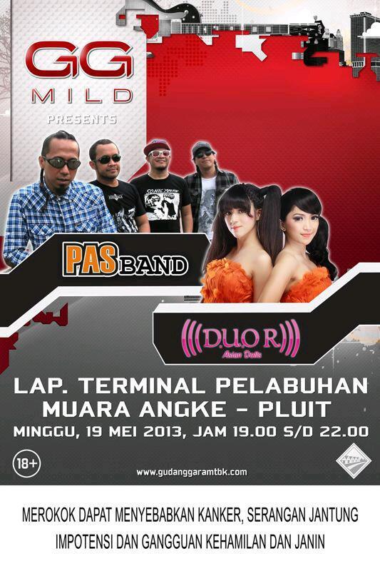 pasercirendeu's tweet photo. RT @SeputarEvent: BESOK! GGmild present @PASbandOfficial &amp; @D_U_O_R 19 Mei 2013 @ Lap.Terminal Pelabuhan Muara Angke http://t.co/11j1LDFLCs