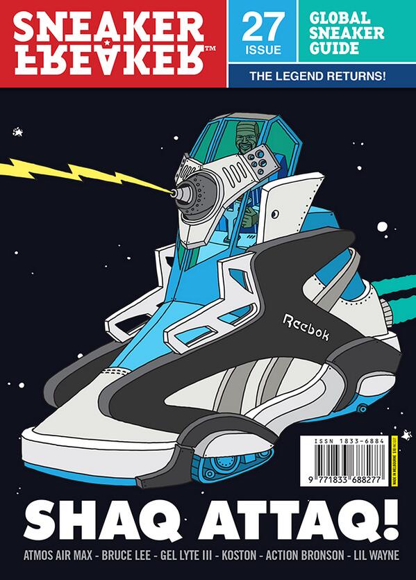 SAT_LTW's tweet image. Nos fliparon sus primeras #spacesneakers pero +aún esta portada SF 27 de #GhicaPopa con la @ReebokClassics #ShaqAttaq