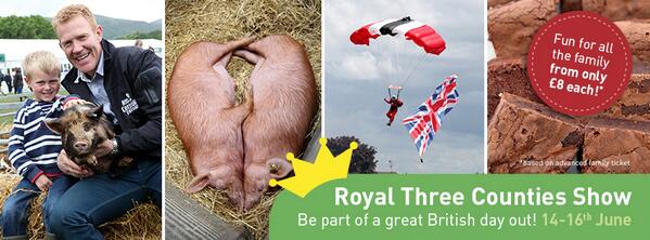 We have 3 pairs of tickets to the Royal #ThreeCounties Show 14-16th June! Simply RT this to enter!  #British #dayout