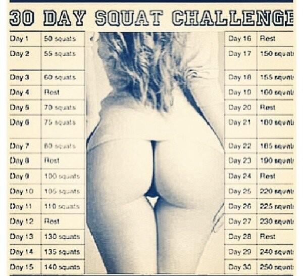 I'm starting the squat challenge TODAY! Lets see where this takes my ass 😆 #excited http://t.co/nwIh<a href="/tag/excited"class="tags"><span>#excited</span></a>