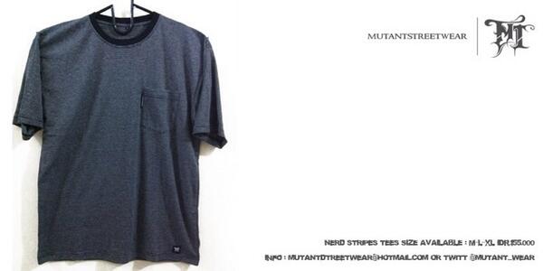 "<a href="/mutant_wear/">mutantstreetwearBALI</a>: Fresh item nerd stripes tees | size : M-L-XL | IDR. 155.000 limited artwear series . """