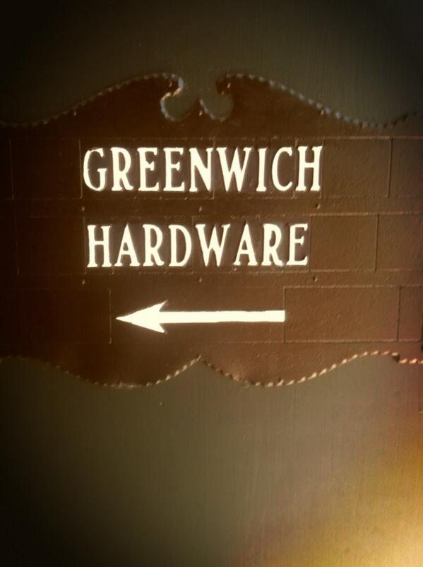 rachromanowsky's tweet photo. Trying to find Greenwich Hardware requires an individual capable of Alice in Wonderland type of maneuvers http://t.co/Nb7aYvFnfr