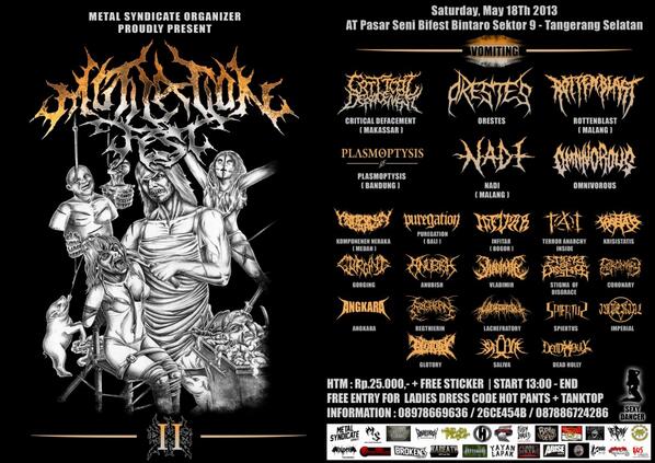 Next perform! 18 mei 2013 MUTILATION FEST 2 @ pasar seni bifest bintaro sektor 9 Tangsel. Ojo lali yow! \m/