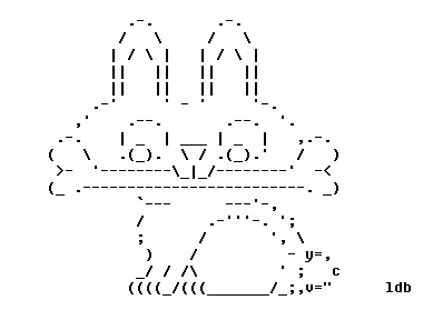 Ascii Art Rabbit