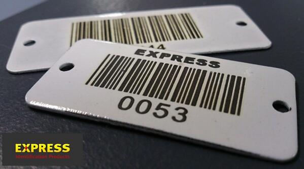 Durable Aluminum Barcode Labels &amp; Tags - expresscorp.com/Product/Alumin… via <a href="/ExpressSanDiego/">Express</a> #durable #barcode #labels #tags