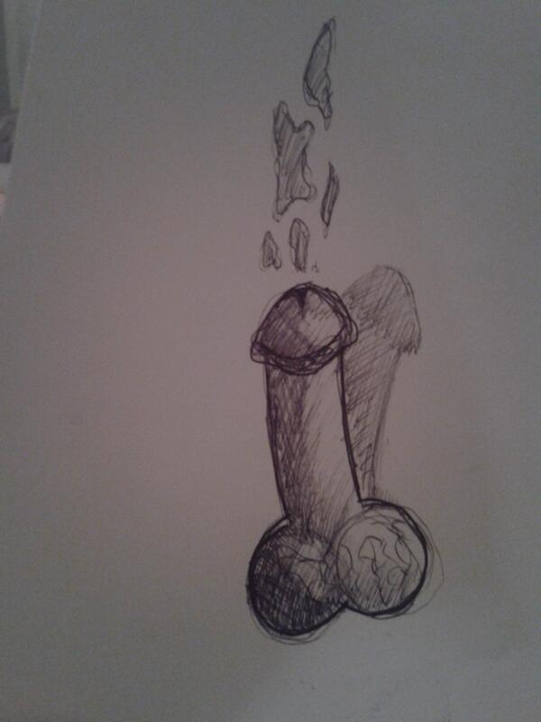 markymark5465's tweet photo. What @Dewin_it13  draws on his free time #Fag #Cockspert! http://t.co/7jYWygGqk9