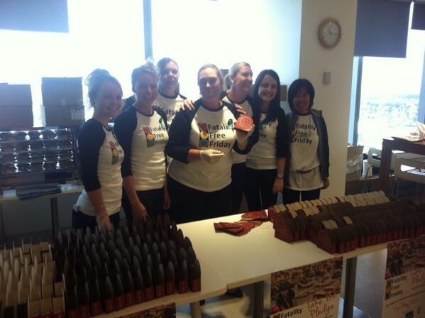 Our Suncorp FFF pie team at the ready!!!!