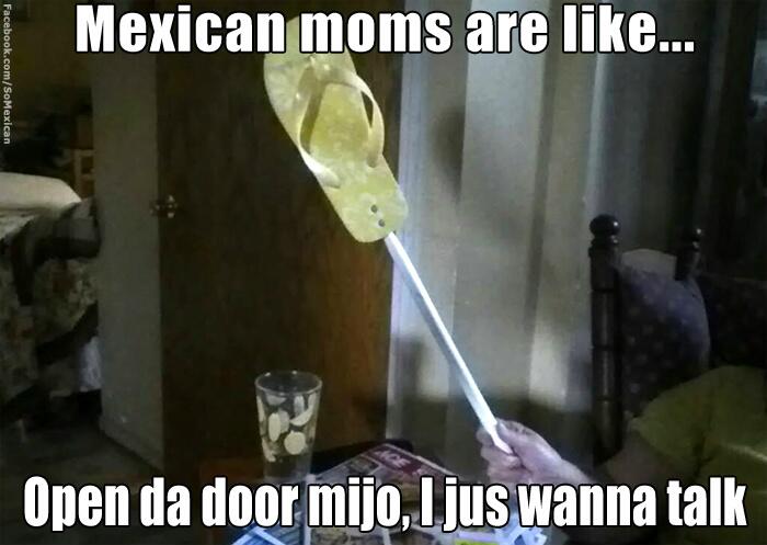 So Mexican on Twitter: "Mexican moms are going pro with these ass whooping  chanclas. Checkout the pic! #somexican #mexicans @fluffyguy  http://t.co/iSQgSIc1vb" / Twitter