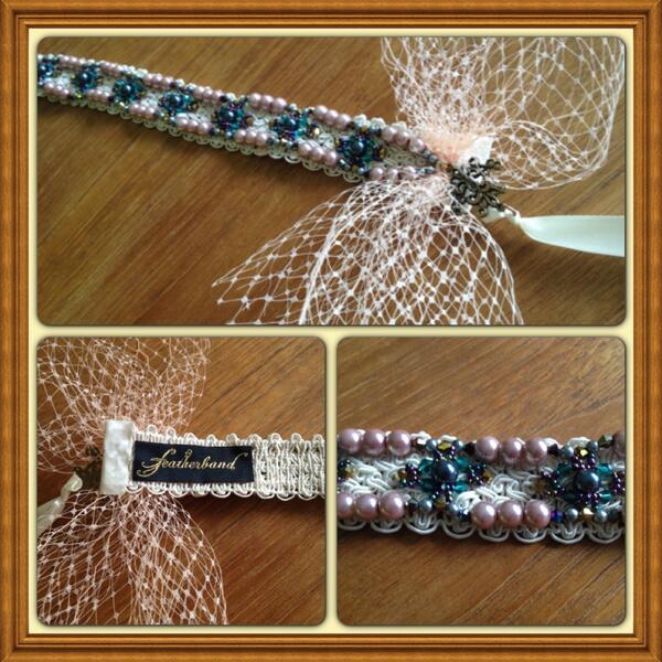 New #Gatsby headband. Best part is the label! Looking professional! #1920s #flapperstyle  bit.ly/FrameYourLife