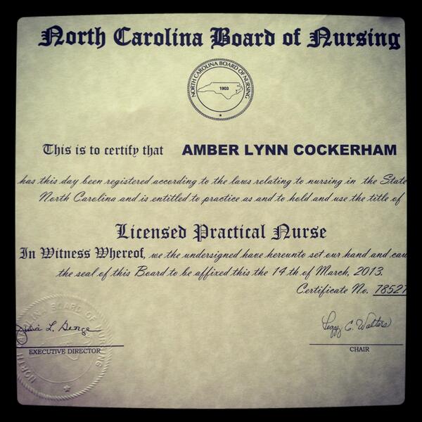 320amberlynn's tweet photo. Finally here!! #lpn #license http://t.co/fg4xe5gSB9