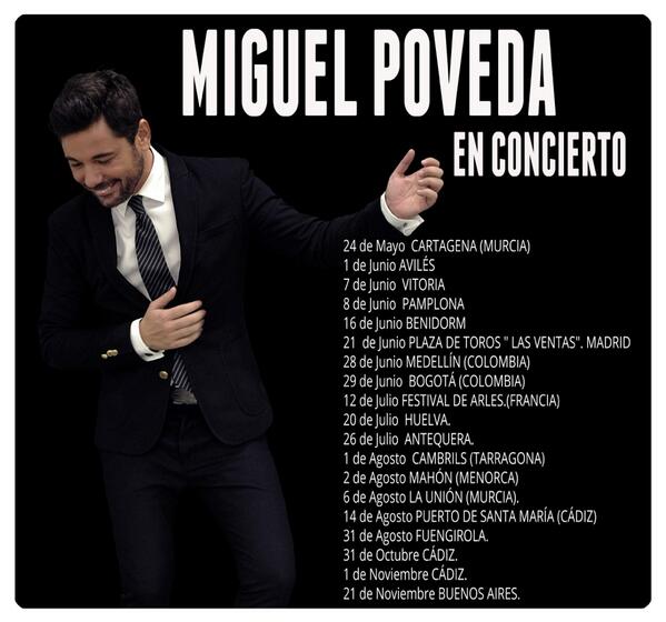 Fechas de conciertos y lugares por los que pasaremos.... Os veo! Abrazos a tod@s!
