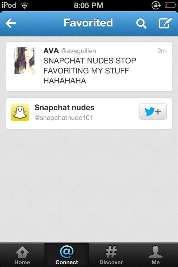 snapchatnude101's tweet photo. "@avaguillen: i will kill u http://t.co/sWqBtZnvMc" :D