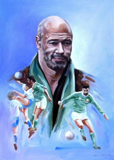 Ooh aah <a href="/Paulmcgrath5/">Paul McGrath</a> oil painting on canvas by Neil O'Dwyer up for grabs at #strictlyforsoccer <a href="/faireland/">FAIreland</a>
