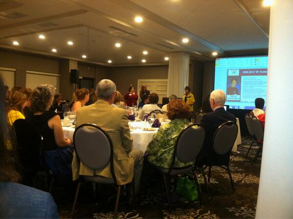 JaneSutter's tweet photo. Alyce Van Patten has impressive career with #Xerox but she's honored tonight by @rocRWN for volunteer work #herroc http://t.co/7qkQavYdU4