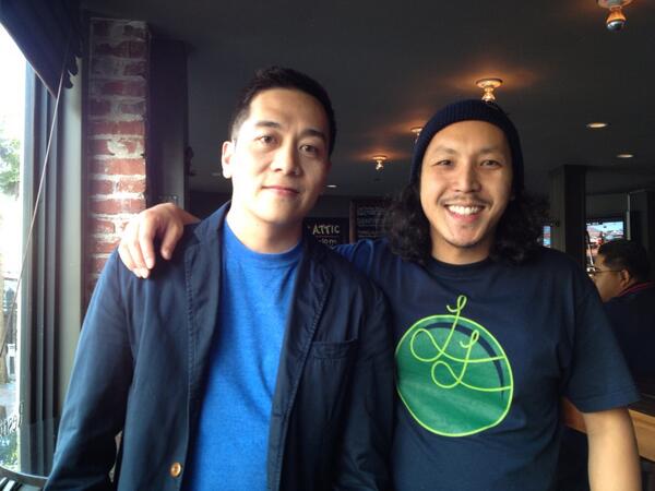 BurntLumpia's tweet photo. Hangin with Chef Tim @atticrestaurant. Looking forward to a great Filipino meal tonight! http://t.co/44S0sO5GiR