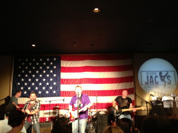 Saw @acesupband tonight at @BourbonJacks! Good time @SeattleWolf! Pic: