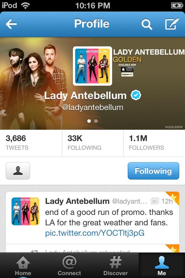 twilight_4eva's tweet photo. @ladyantebellum one cannot describe in words how much they mean to me. Xxxxxxxx #forever #beautiful http://t.co/IFeM9kONj6