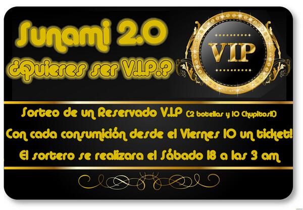sunamiland's tweet image. Seguimos buscando a nuestro 1er #sunamiVIP, consigue todos los tickets que puedas hasta el sorteo de mñn!!