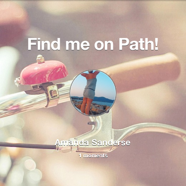 Emendafd's tweet image. Find me on #Path now! Go to: path.com! #thepersonalnetwork
