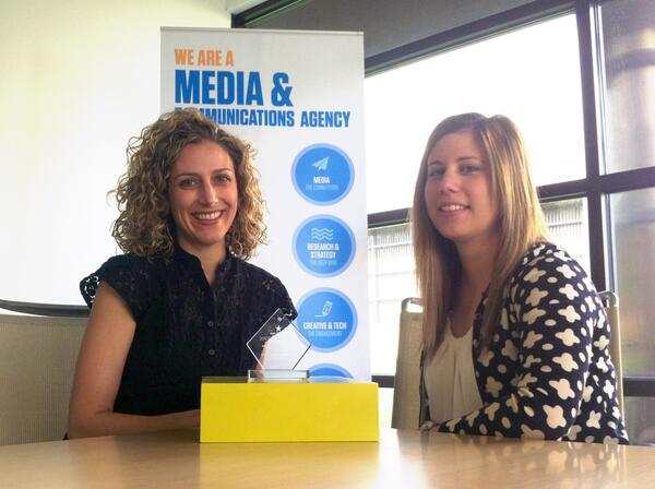 AndyTinti's tweet photo. Congrats to Laurin and KJ for their work and win in the interactive mobile marketing category CC @AMArochester http://t.co/tZ3K6Ty34I