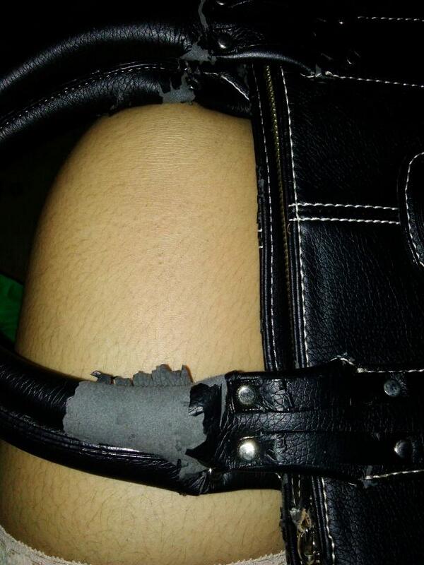 MerwyndS's tweet photo. @CrumplerPH My Original Tods(RIP).hindi kinaya ang weather sa pinas kaya naagnas.hehe #TheCrumplerTakeover http://t.co/j2qyIVMMW7