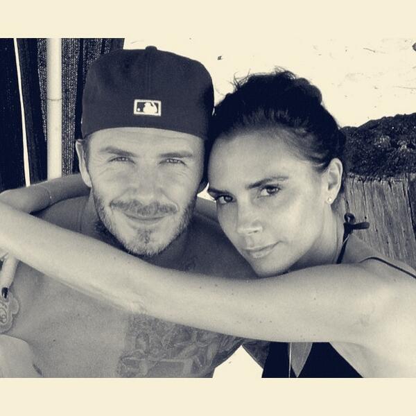 victoriabeckham's tweet image. Thank you for all your lovely messages, we are so proud of you David x vb