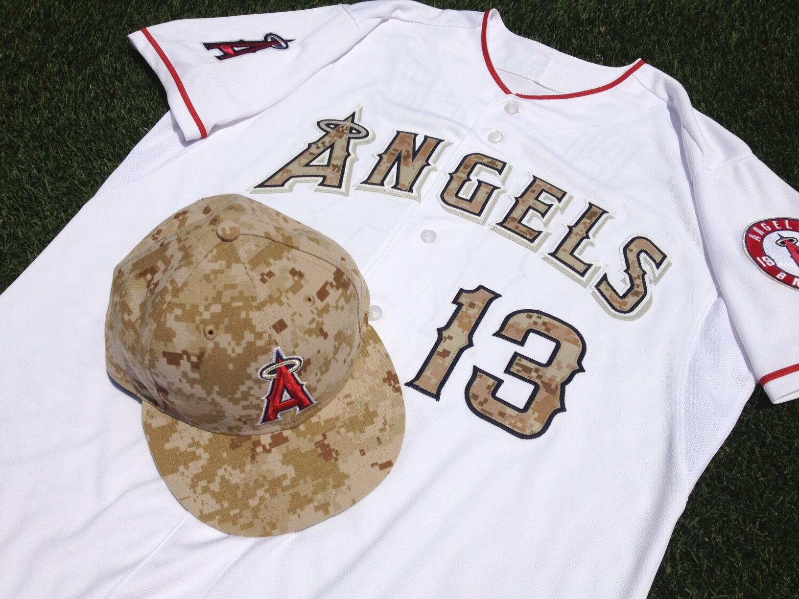 Los Angeles Angels on X: Here's a sneak peek at the special edition camo  jerseys that the Angels are wearing tomorrow for Armed Forces Day.   / X