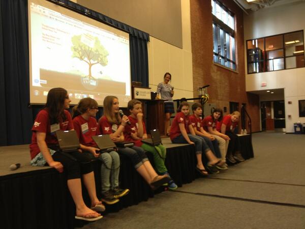 Moretown students and Meg Allison Rock!