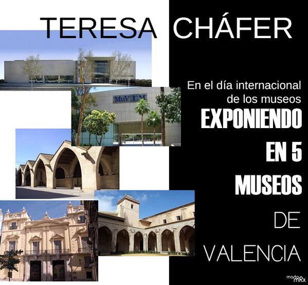 Mañana #DiaInternacionaldelosMuseos exponiendo en: IVAM, MuVIM, Atarazanas, Museo Centro Carmen y Museo de la Ciudad.