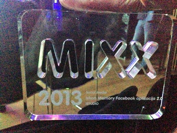 In the Mixx! Best in social media category with @iskon_hr Memory 2.0. App! Cc <a href="/DKomunikacija/">Dani komunikacija</a> #danikomunikacija