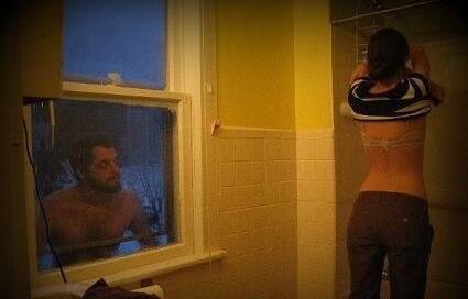 ItsEuurk's tweet image. Is that @brandonmac91 lurking in the window? #lookout #lockyourwindows 😄